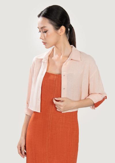 ÁO SƠ MI CROPTOP NB0238-A